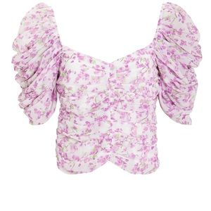 Caroline Constas Floral Top INTERMIX